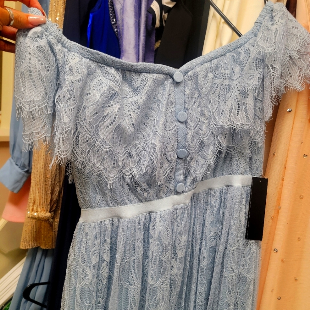 Venus Cinderella blue lace dress